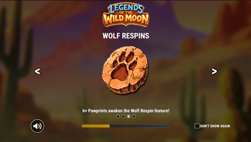 Legends of the Wild Moon - главен екран с барабани